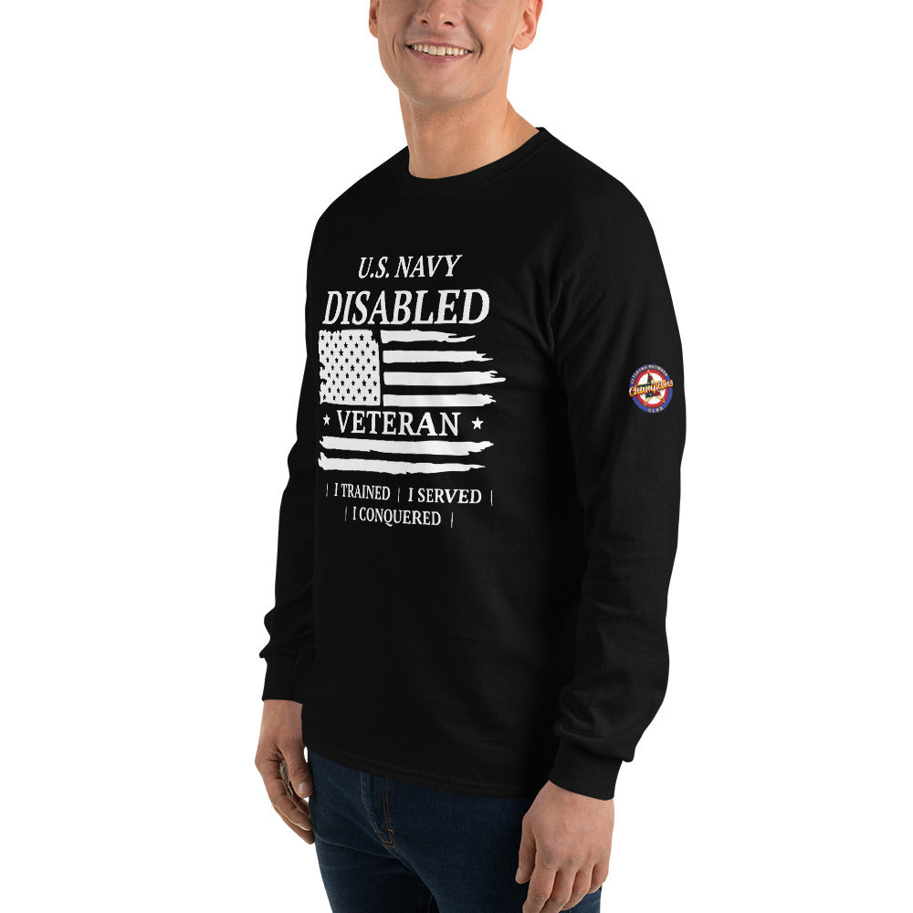 US Navy Disabled Veteran Long Sleeve T-Shirt