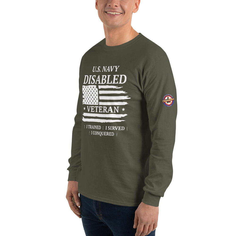 US Navy Disabled Veteran Long Sleeve T-Shirt