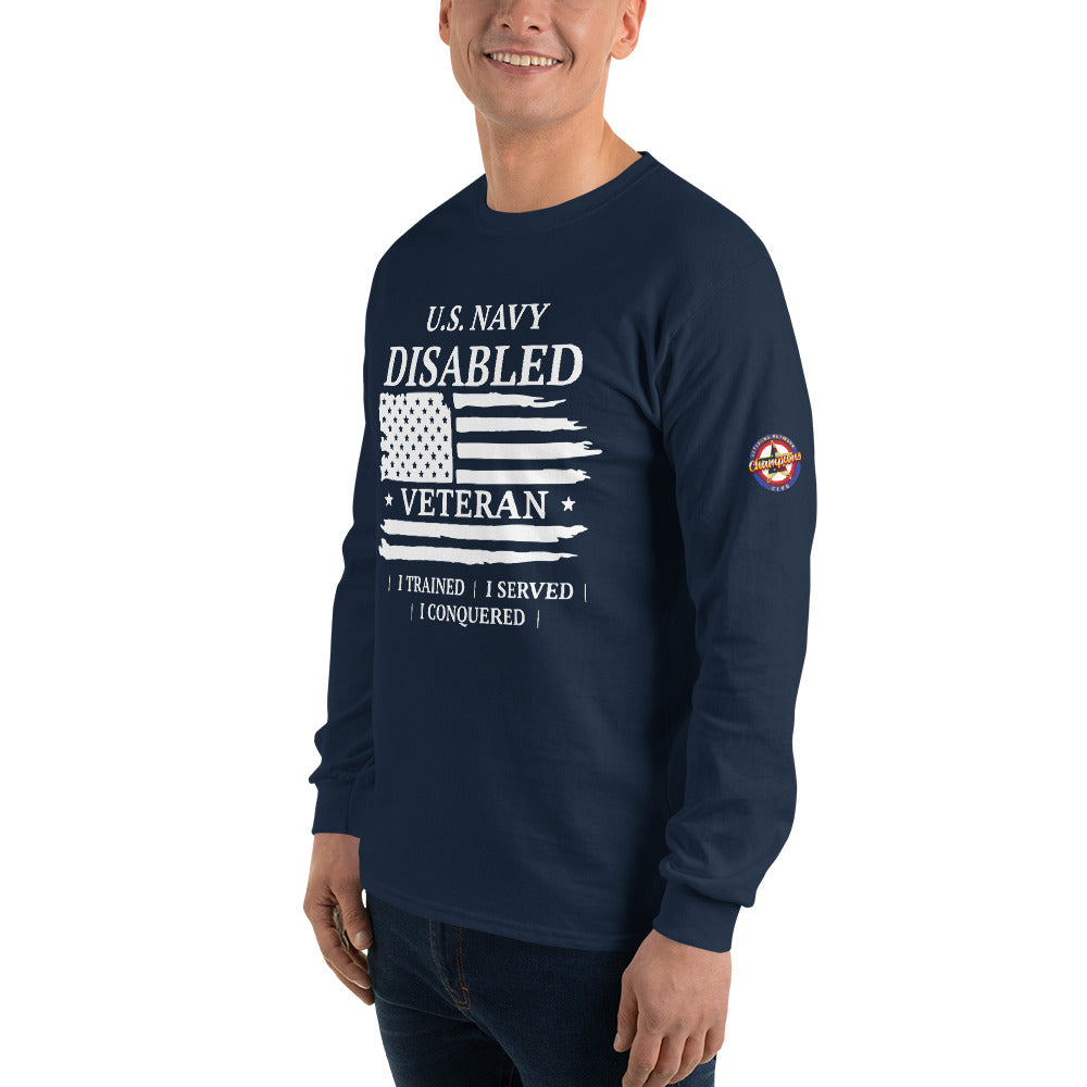 US Navy Disabled Veteran Long Sleeve T-Shirt