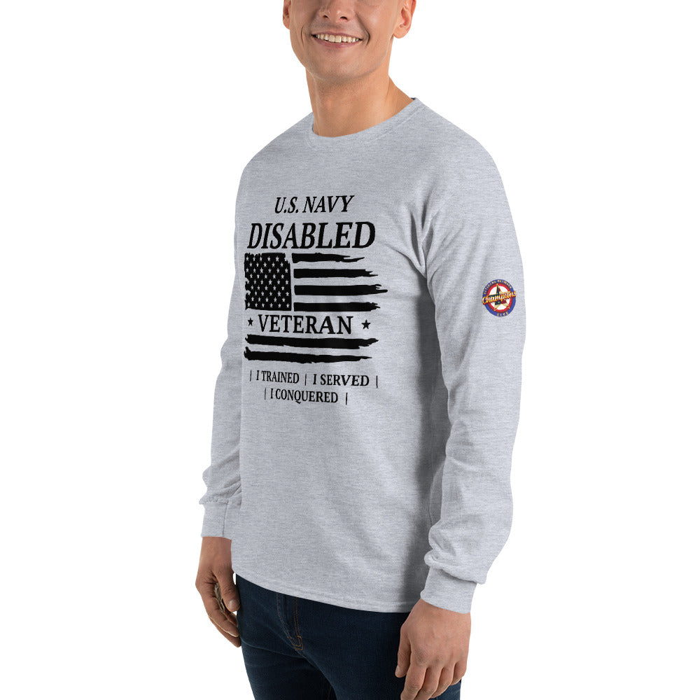 US Navy Disabled Veteran Long Sleeve T-Shirt