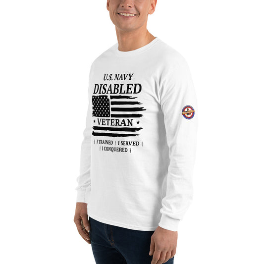 US Navy Disabled Veteran Long Sleeve T-Shirt