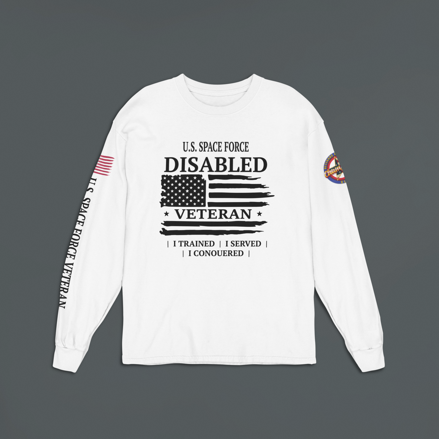 US Space Force Disabled Veteran Long Sleeve T-Shirt