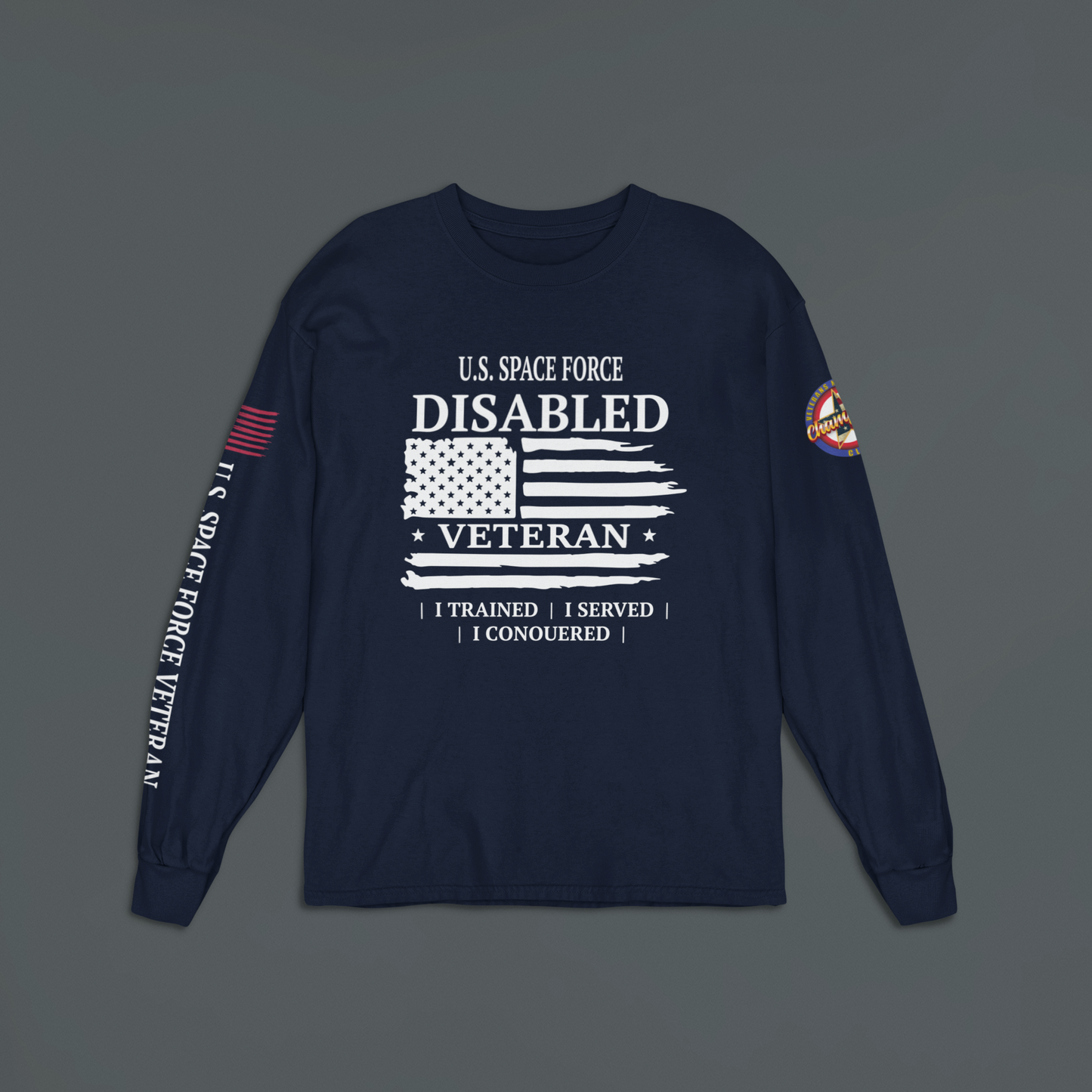 US Space Force Disabled Veteran Long Sleeve T-Shirt